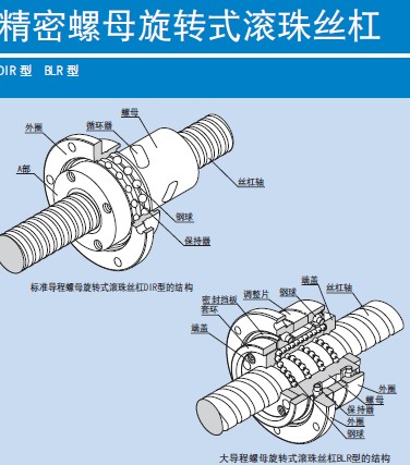 精密螺母旋轉式滾珠絲杠 精密螺母旋轉式滾珠絲杠